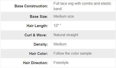 High Quality Hairpiece with Highlight Color and Combs Full Lace Wig