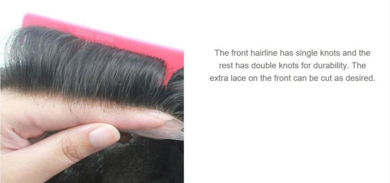 Luxury Men′s Toupee - Custom Bleached Front Hair Line - Highest Quality Wigs