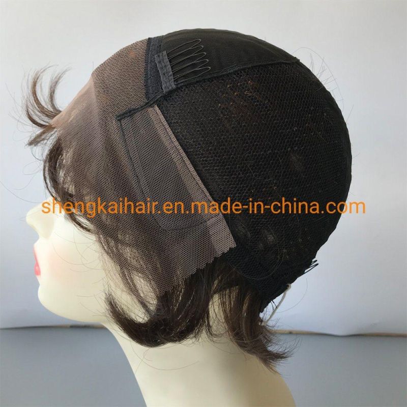 Wholesale Good Quality Handtied Heat Resistant Fiber Short Curly Lace Front Wigs for Sale 620