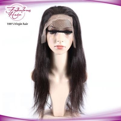 Malaysian Pre Plucked Hairline Straight Human Hair Full Lace Wigs