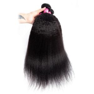 Natural Color Brazilian Remy Human Hair Extension Afro Kinky Straight
