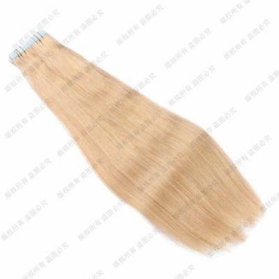 Tape in Remy Human Hair Extensions Double Drawn Hair Straight Invisible Skin Weft PU Tape in Hair Extensions