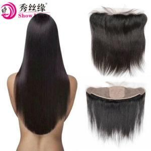 High Recommened Silk Base Frontal Closure 13*4 Pure Human Hair Natural Hairline Chinese Hair Frontal