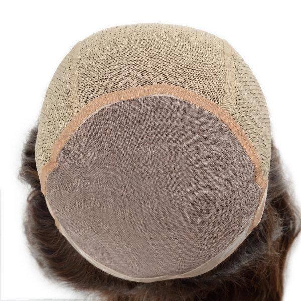 Lw5227 Beautiful Remy Hair Anti-Slip Silicon with Mono Base Glueless Human Hair Wig