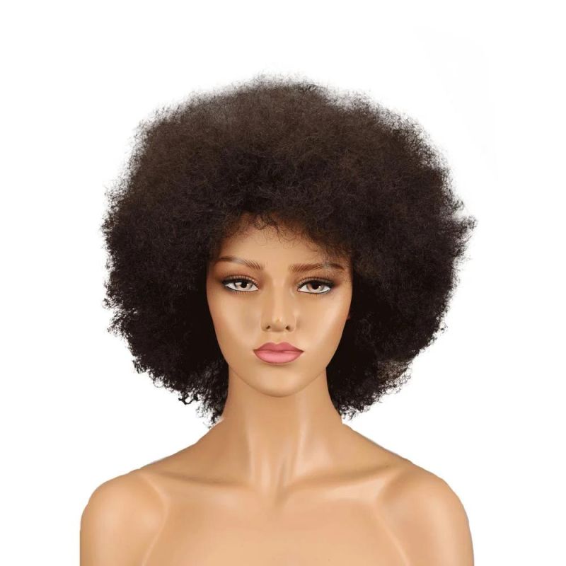 Kbeth 13X4 Brazilian Kinky Curly Hair Wig 150% Lace Front Human Hair Wigs for Women Black Color Remy Hair Lace Frontal Black Ladies Wigs Drop Shipping