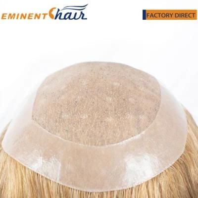 Blond Virgin Hair Mono Base Wig for Women