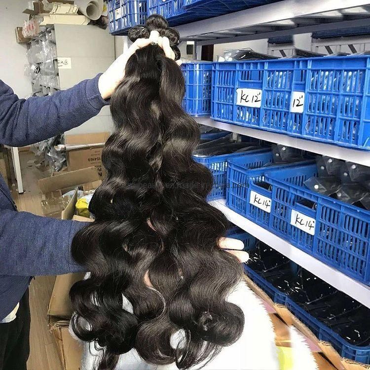 12A Grade High Quality Double Drawn Raw Virgin Cuticle Aligned Human Hair Bundles, Human Hair Extension Vendors