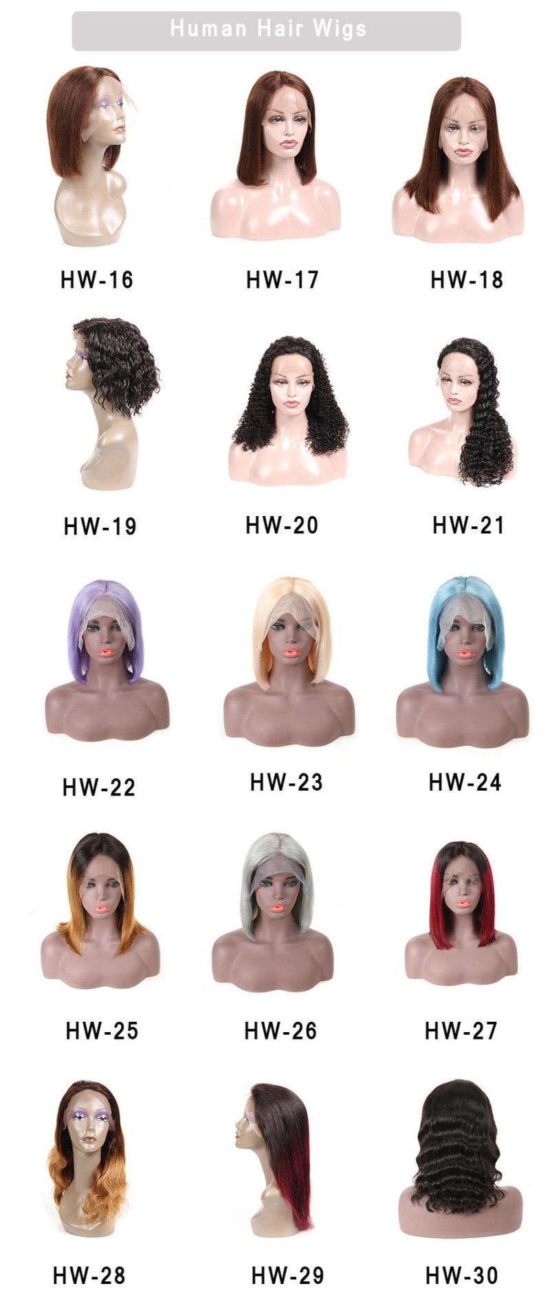 Fancy Color Human Hair Wig Lace Frontal Wig