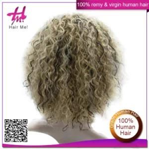 Unprocessed 7A Curly Wave Human Hair Lace Wig Brazilian Hair Wig