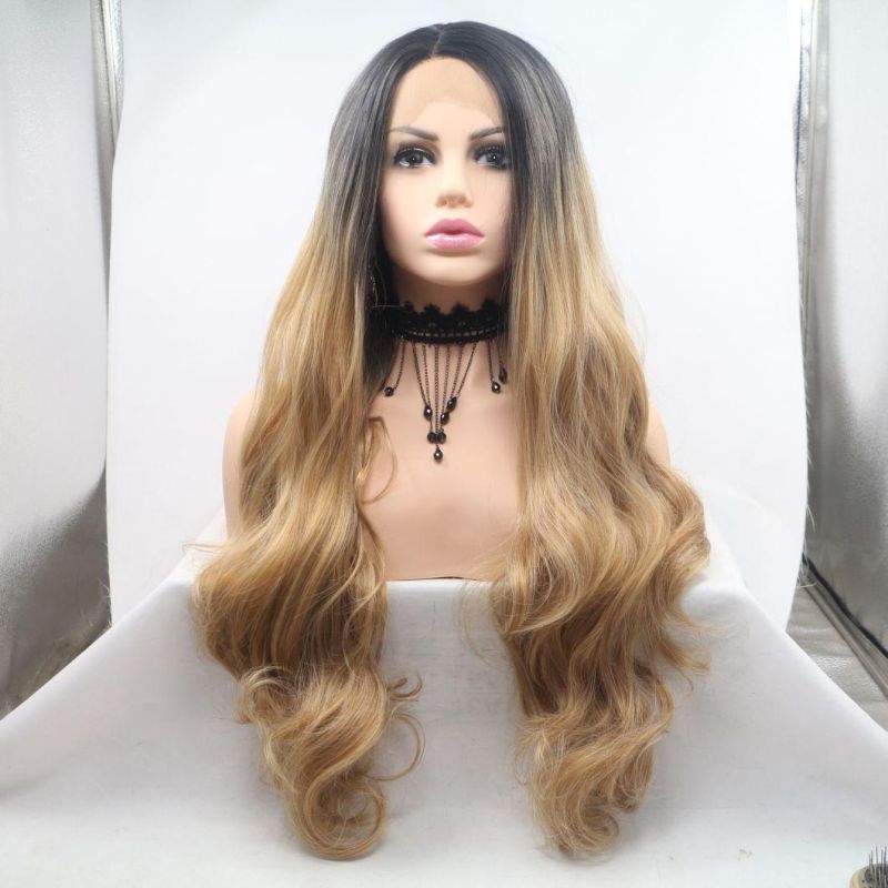 Factory Wholesale Price Synthetic Hair Lace Frontal Wigs for Women Sale