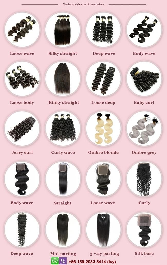 Clip in Hair Virgin Brazilian Human Hair Clip Hair Extension