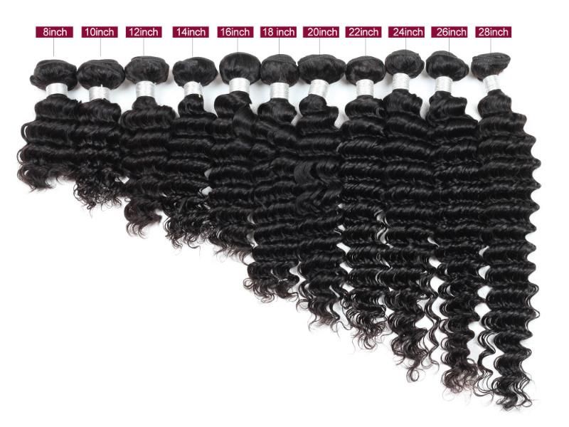 Hot Selling Wholesale Long Deep Wave Bundles Human Hair