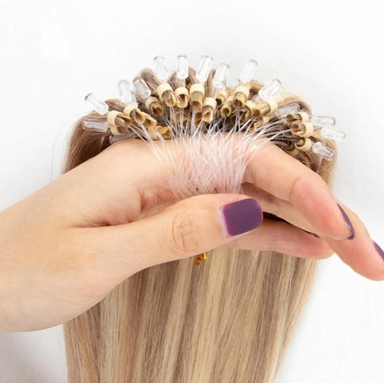 Micro Bead Hair Black Brown Blonde Micro Loop Hair Extensions