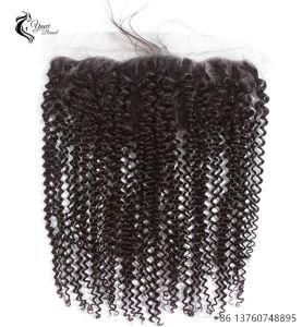 13X4 Swiss Lace Frontal Kinky Curl Brazilian Virgin Human Hair Frontal