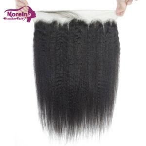 Wholesale Kinky Straight Lace Frontal Peruvian Virgin Hair with Thin Swiss Lace for Sale