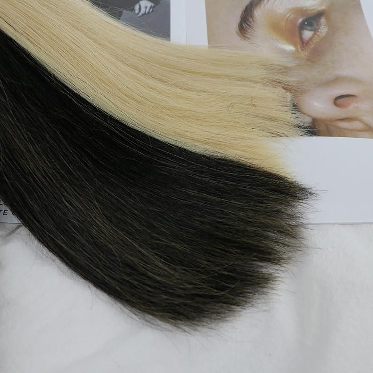 Cheap Thick End Raw Human Hair Remy Virgin Flat Tip Hair Extensions