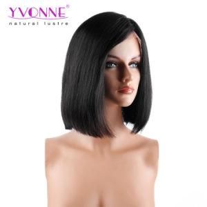 Yvonne Short Lace Front Human Hair Bob Wigs Brazilian Virgin Hair 180% Density Natural Color Free Shipping