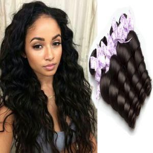 Fashion Style Virgin Brazilian Loose Wavy Human Hair Weave