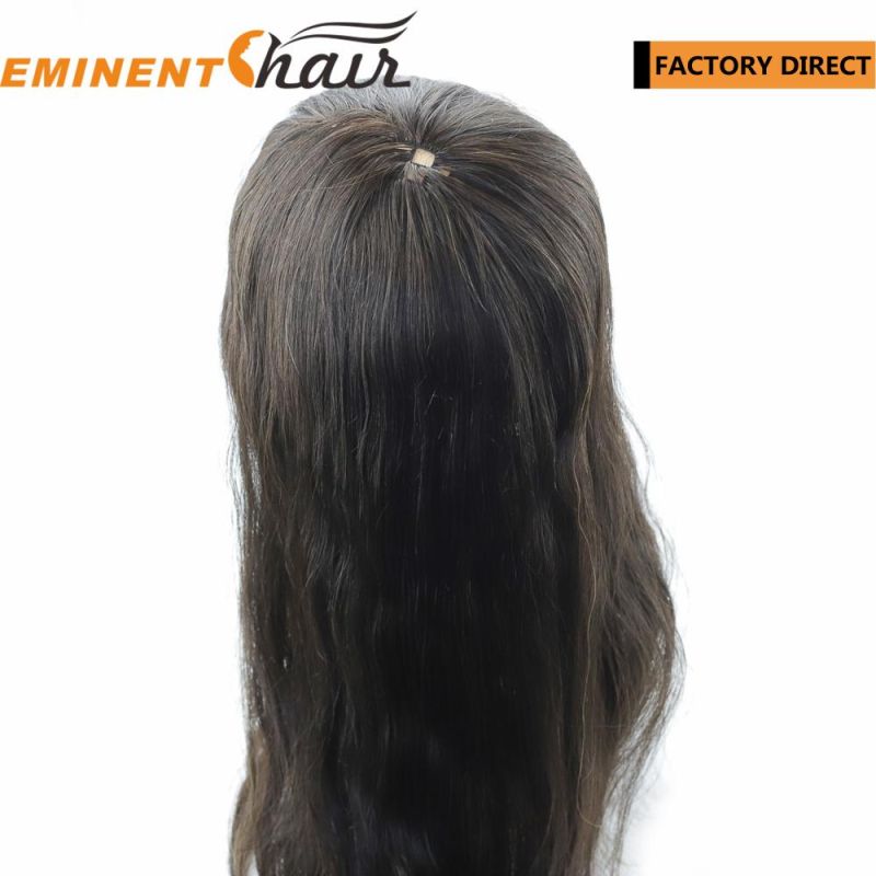 Natural Effect Integration Human Hair Toupee for Women