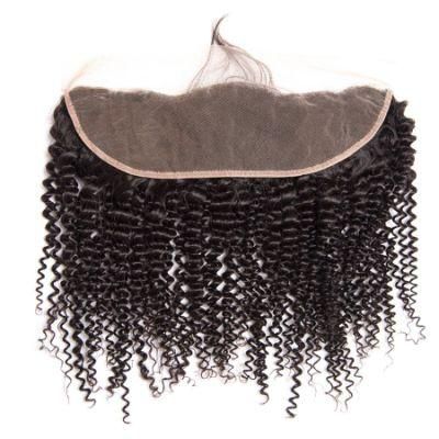 High Quality Virgin Human Hair Kinky Curly Lace Frontal Closure