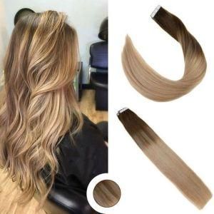 Hot Sale No Shedding Double Drawn Colorful Tape Hair Extensions
