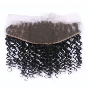 Hot Sale Wholesale Price Human Hair Remy Hair 13*4 Lace Frontal Kinky Curly Lace Frontal