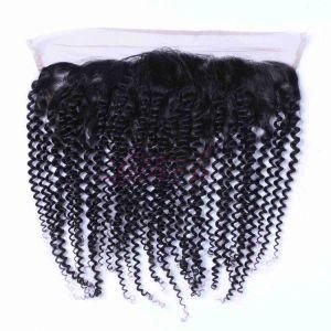 Kinky Curl Lace Frontal Closure 13X4 Brazilian Virgin Hair