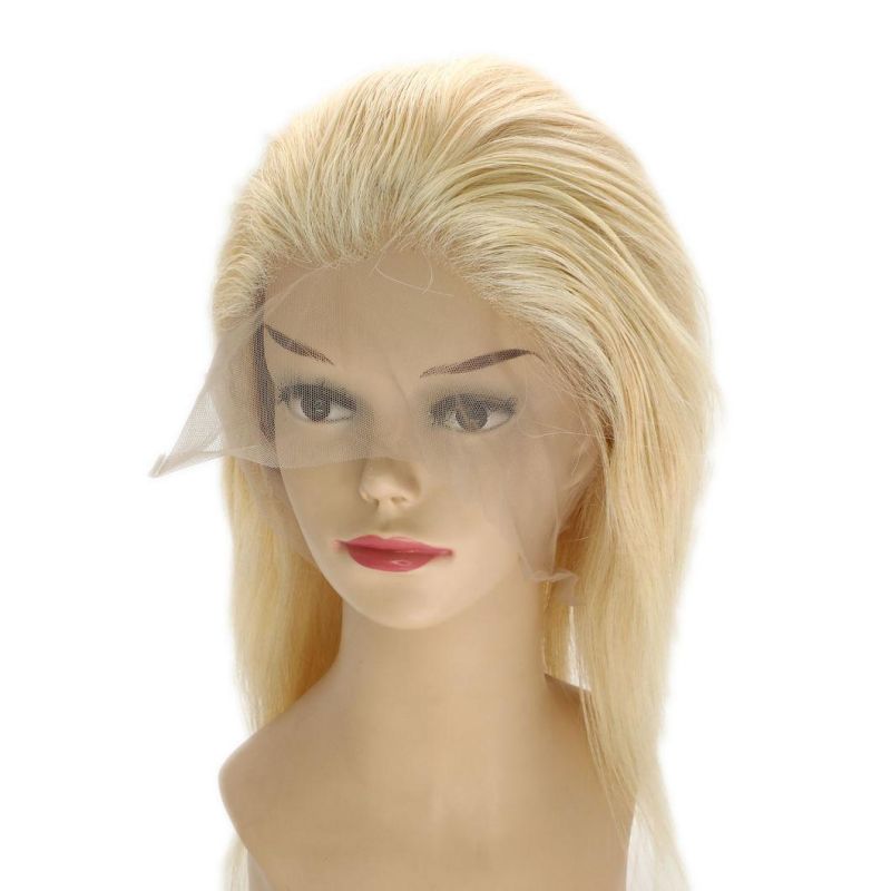 Instant Delivery Blond Virgin Hair Lace Stock Wig