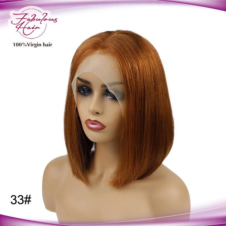 Best Unprocessed Indian Virgin Hair Bob Wigs 33# Color