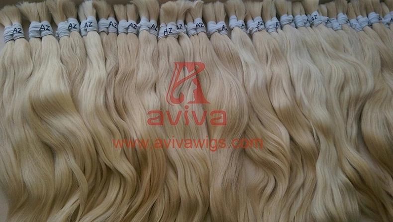 Chinese Virgin Remy Cuticles Intact Hair Extention Raw Human Hair Bulk