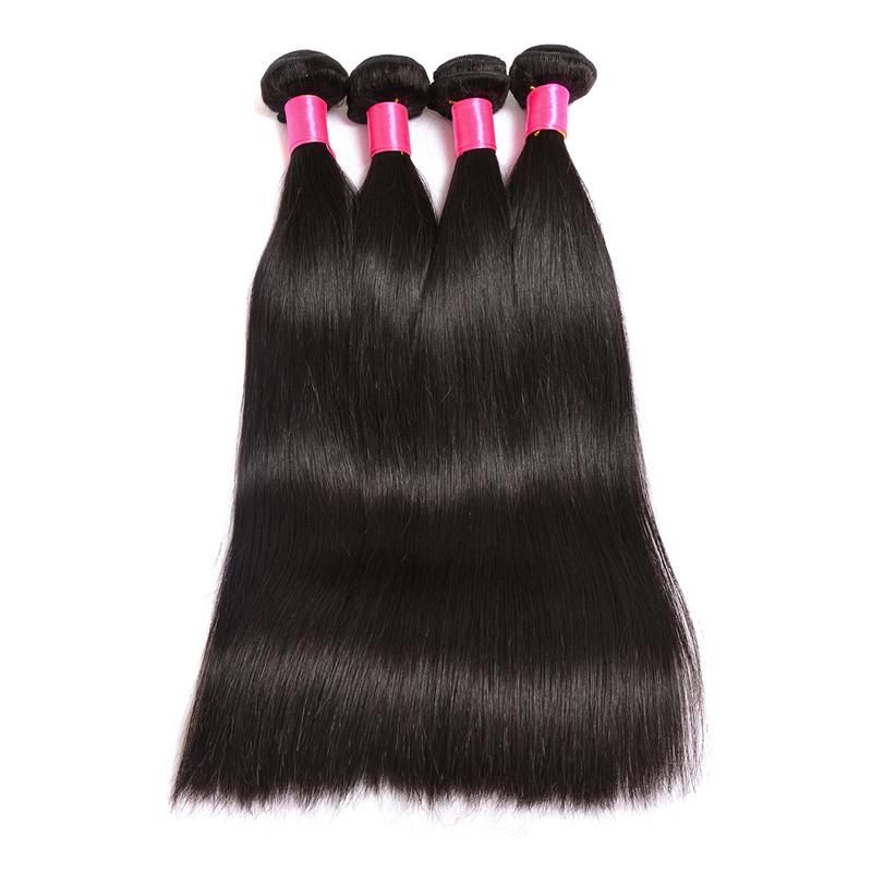 Top Quality 10A 100% Virgin Raw Unprocessed Hair Extension Single Donor Remy Straight Hair Bundles