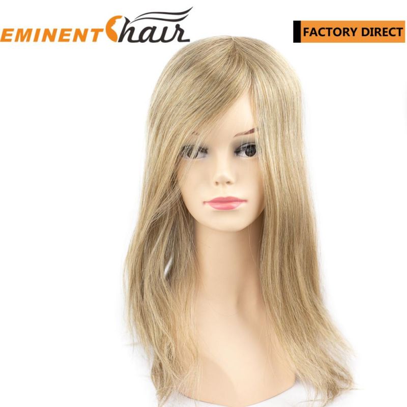 Factory Direct Natural Effect European Hair Skin Women Toupee