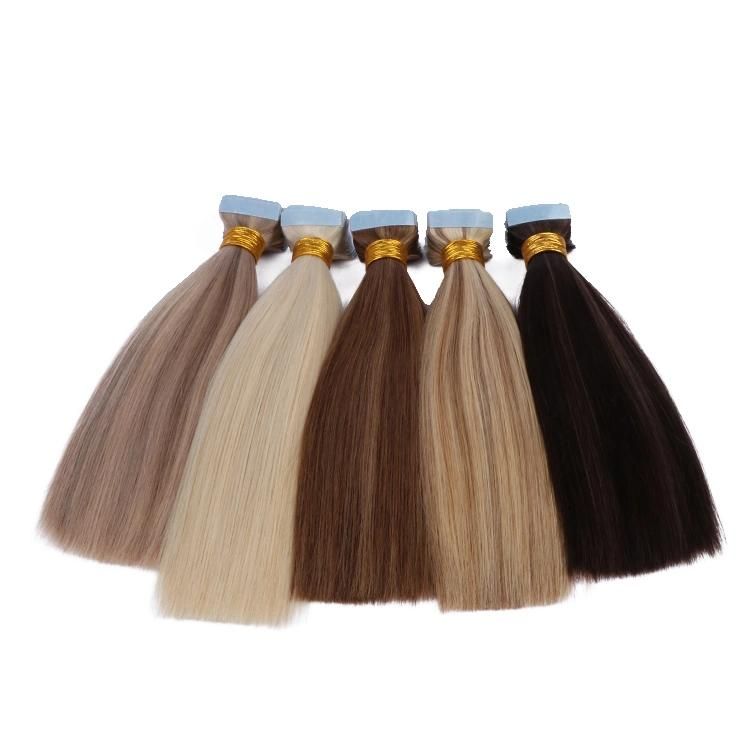 Russian Remy Virgin Straight Tape in Human Hair Extension