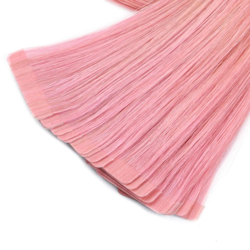 12"16′′20′′ 10-80PCS Tape Human Hair for Woman Straight Seamless PU Skin Weft Remy Adhesive Extensions