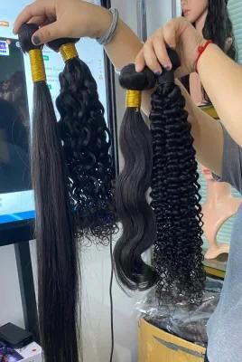 Unprocessed Raw Virgin Bulk Human Hair, Bone Straight Natural Mink Brazilian Hair Bundle, Wholesale Brazilian Human Hair Extension
