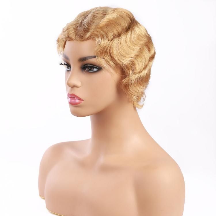 Wholesale Remy Natural Human Hair Wigs Pixie Cut Short Wig #27