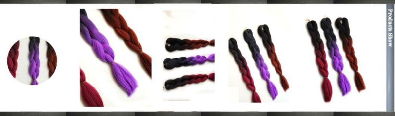 Jumboo Braid in Mutil Colors 100% Kanekalon