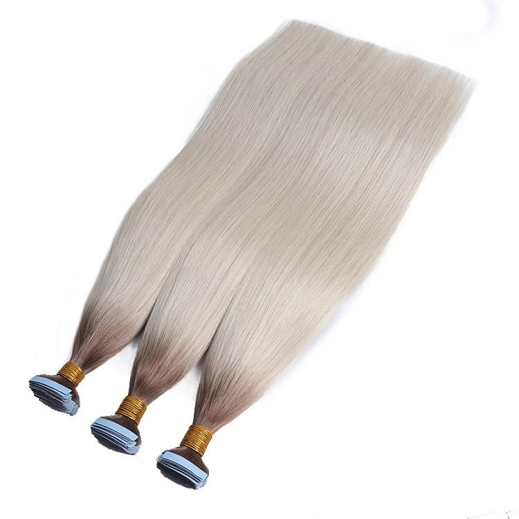 Cambodian 100% Raw Human Hair Straight Tape in Hair Extension