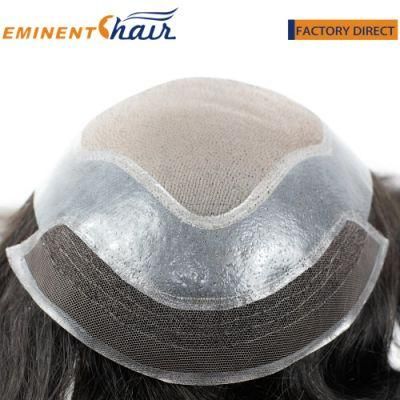 Natural Effect Men&prime;s Lace Front Hair Piece Toupee