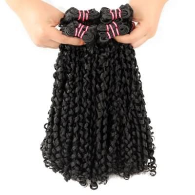 Double Drawn Human Hair Pixie Curly Bundle Human Hair Extension