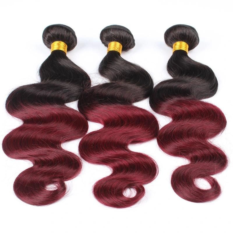 High Quality Brazilian Virgin 1b 99j Body Wave Human Hair