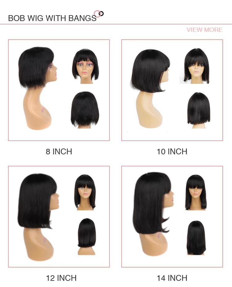 150% Wholesale 13X4 Lace Closure Wig Vendors 100%Aligned Cuticle Wig 13X4 Closure Natural Straight Human Hair Bob Wigs