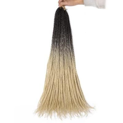 Ombre Blonde Senegalese Twist Crochet Braiding Hair High Temperature Fiber Hair Extensions