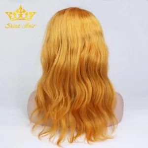 Honey Blonde 100% Human Remy Hair Straight Colorful Full Lace Wig