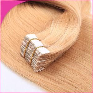 Remy Human Tape Hair in 4cmx1cm Size European Hair Extension