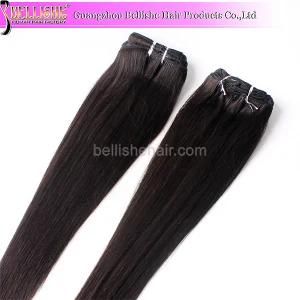 High Quality 6PCS/ Set Brazilian Virgin Remy Human Hair Extensions Clip in Hair