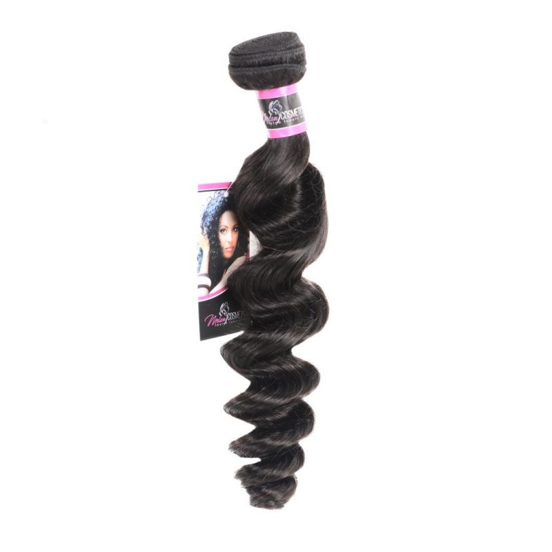Shine Silk Hair Brazilian Loose Deep Wave 3 Bundles Human Hair Natural Color Remy Human Hair Weft Can Mix Any Length 10-26inch