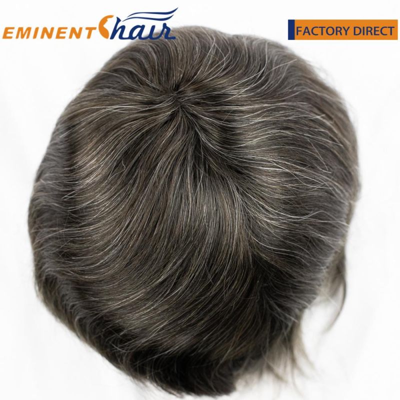 Custom Indian Hair Double French Lace Toupee