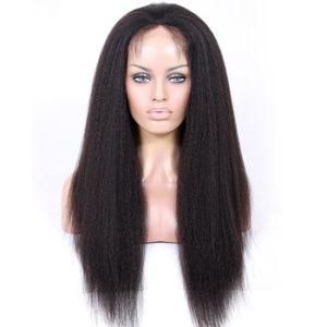 China Supplier Brazilian Kinky Straight Wig Virgin Human Hair High Quality Full Lace Wigs