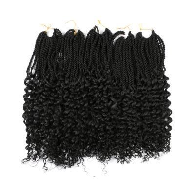 22 Strands/Pack Senegalese Twist Hair Curly Ends Body Wave Crochet Braid Hair Extension